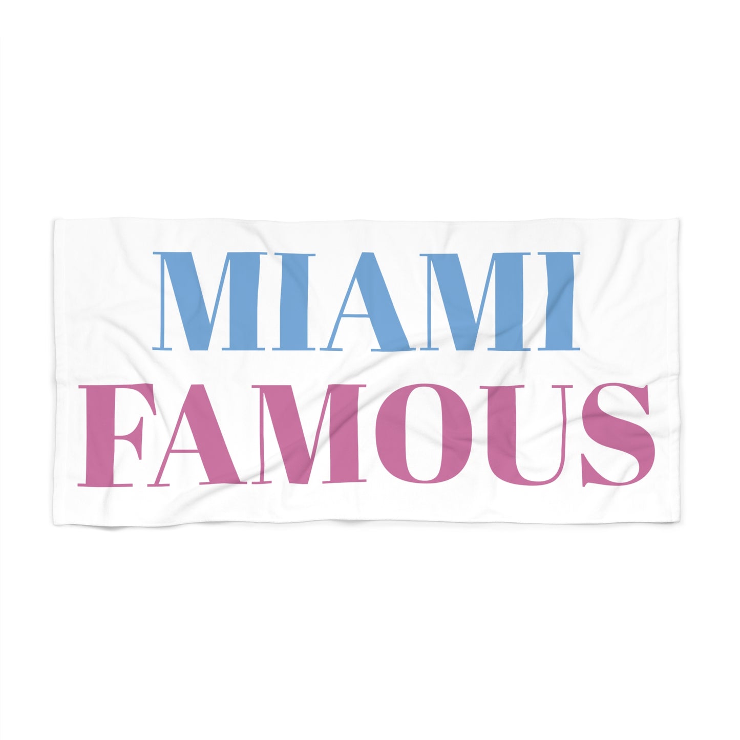 Miami Famous Beach Towel - Trendy Summer Pool Accessory