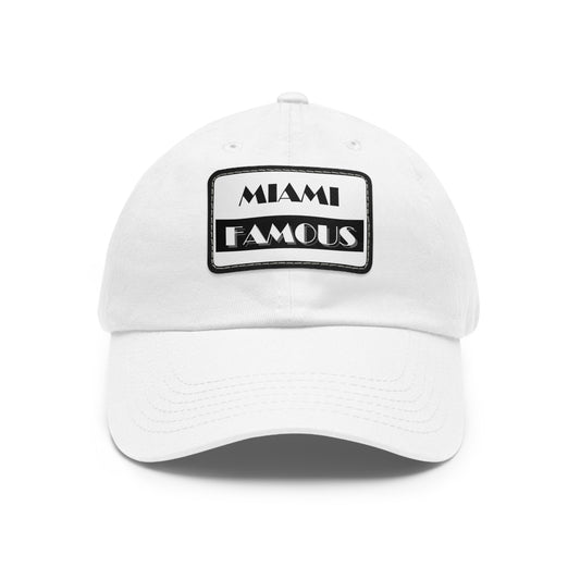 Stylish Dad Hat with Leather Patch - Perfect for Family Outings