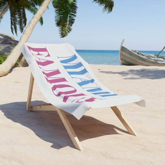 Miami Famous Beach Towel - Trendy Summer Pool Accessory